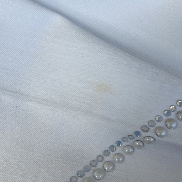 7 for all Mankind white embellished jeans - Picture 4 of 5